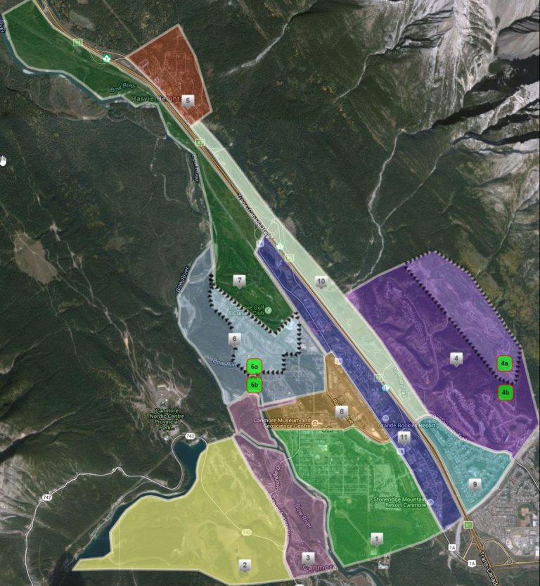 CBC Canmore area map